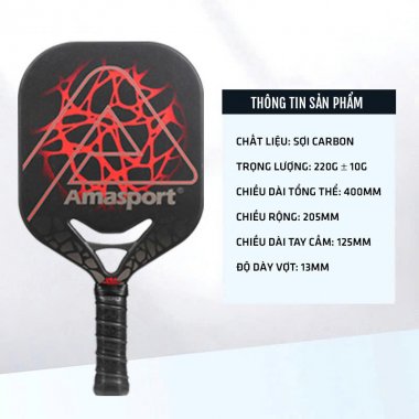 Vợt Pickleball carbon Ama sport 13mm cao cấp chính hãng 007