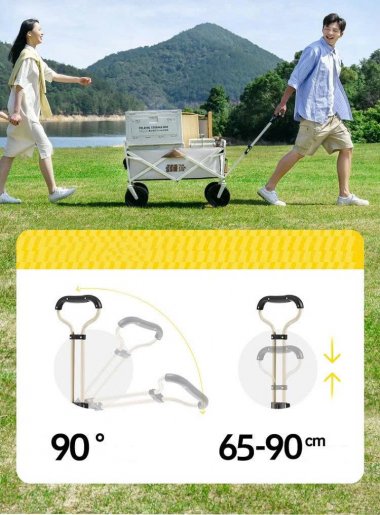 Xe kéo dã ngoại cắm trại gấp gọn nhỏ gọn dễ dàng mang theo DCCT015