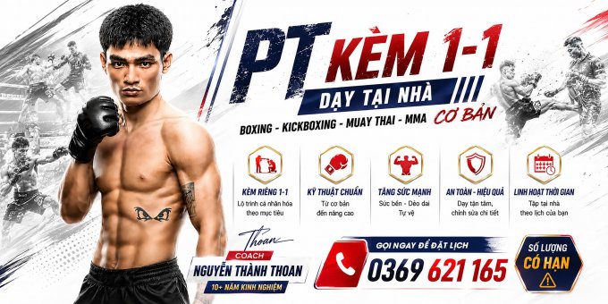Tìm HLV Boxing, Kickboxing, Muay Thai, MMA 1 Kèm 1 Tại Nha Trang Và TPHCM